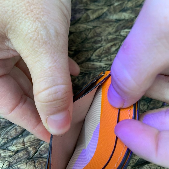 Kate Spade Madison Small Slim Card Holder Tumeric KC582 - Picture 10 of 10